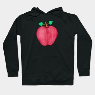 Red Apple Art Hoodie